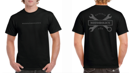 Εικόνα της Motoholics Mens T-Shirt  -  Black/Grey