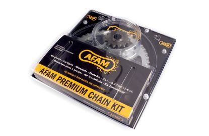 Picture of AFAM CHAIN AND SPROCKET KIT XMR GOLD X-RING APRILIA 850 MANA 08-11