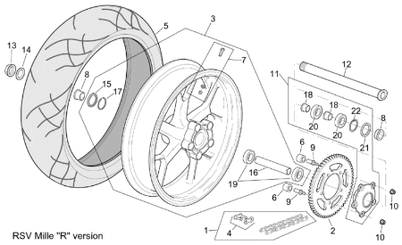 Εικόνα για την κατηγορία Τροχός πίσω έκδοση RSV Mille R