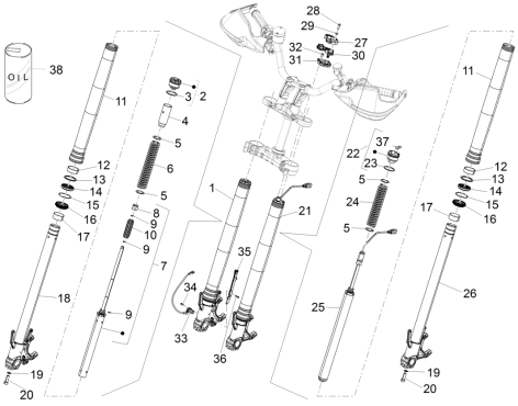 Picture of Εμπρός πιρούνι Dynamic Damping Sachs