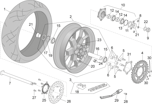 Picture of Πίσω τροχός