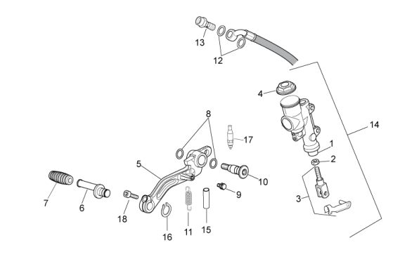 Picture of Rear master cylinder