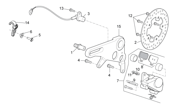 Picture of Rear brake caliper