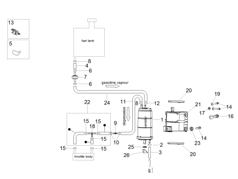 Picture of Fuel vapour recover system