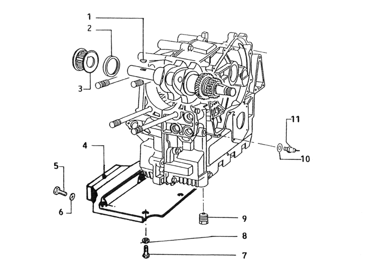 Picture of Thermal switches - timing sprocket - crankshaft