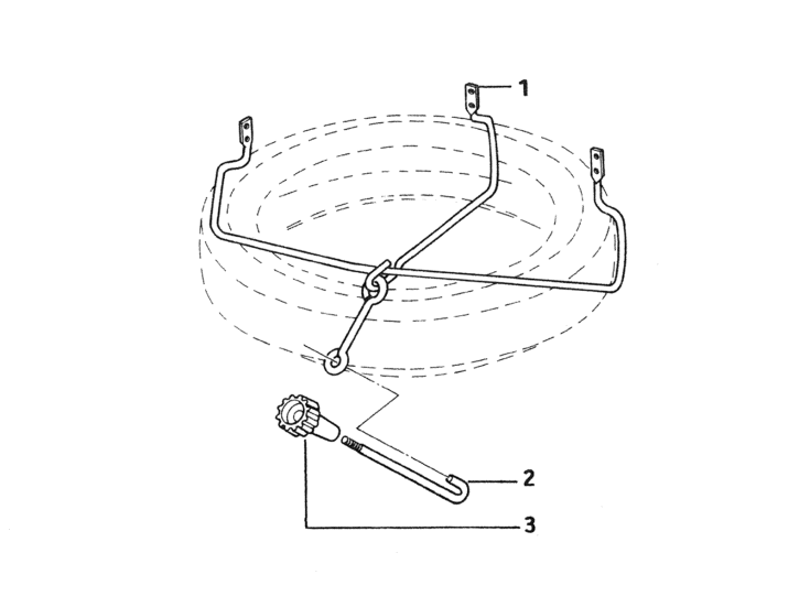 Picture of Spare wheel container