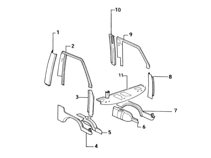 Picture of Frame component parts