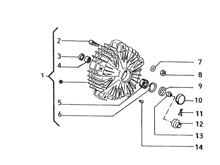 Picture of Front brake drum