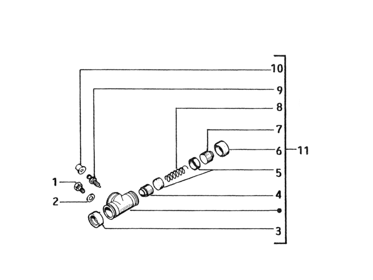 Picture of Front wheel brake cylinder