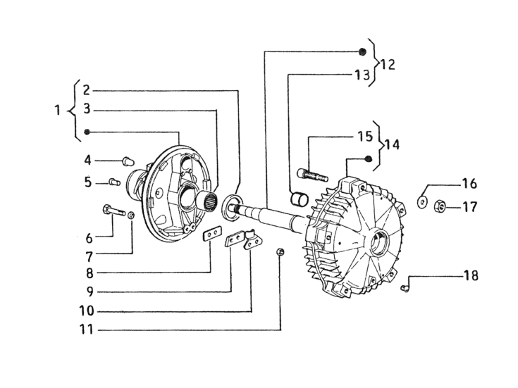 Picture of Rear wheel hub