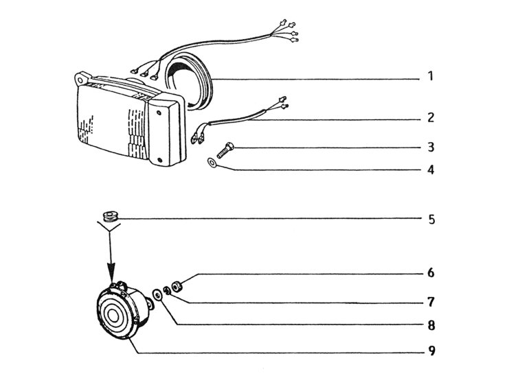 Picture of Headlamp cable harness