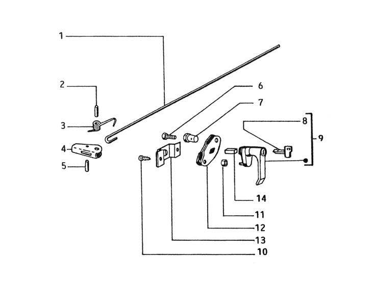 Picture of Handle for side and rear door