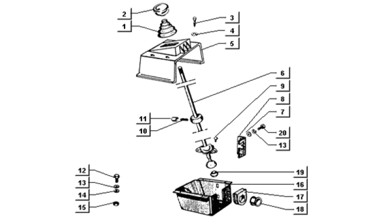 Picture of Χειριστήριο κιβωτίου ταχυτήτων (p703v)