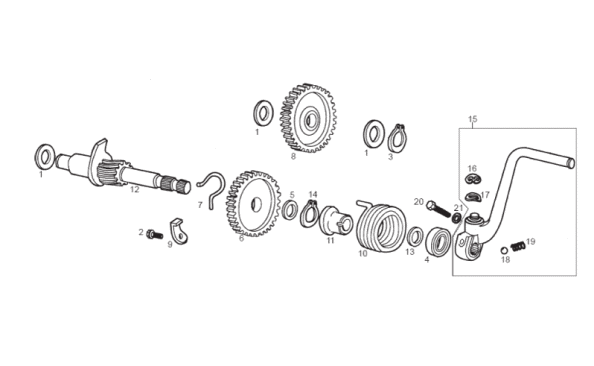 Picture of Kick-start shaft