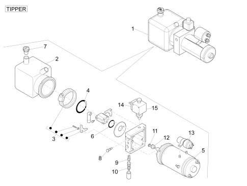 Picture of Tilting pump - Components