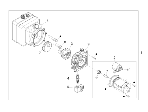 Picture of Tilting pump - Components