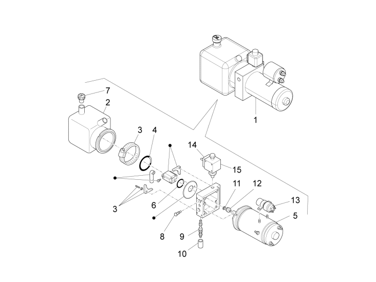 Picture of Tilting pump - Components