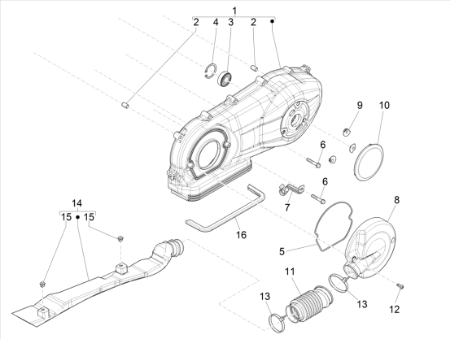 Εικόνα για την κατηγορία Crankcase cover - Crankcase cooling