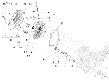 Εικόνα για την κατηγορία Flywheel magneto cover - Oil filter