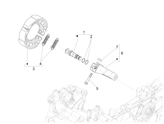 Picture of Rear brake - Brake jaw