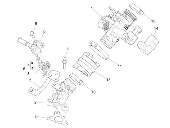 Picture of Throttle body - Injector - Induction joint