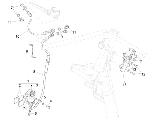 Picture of Brakes pipes - Calipers