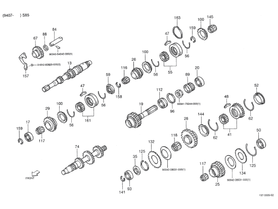 Picture of Gear box - Gear assembly