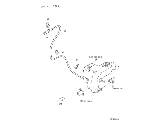 Picture of Front windshield washer III