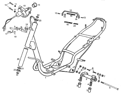 Εικόνα της ΒΙΔΑ ΜΠΡΑΤΣΟΥ ΚΙΝΗΤ DERBI GP1 250 ΜΕΓ-00G03001271