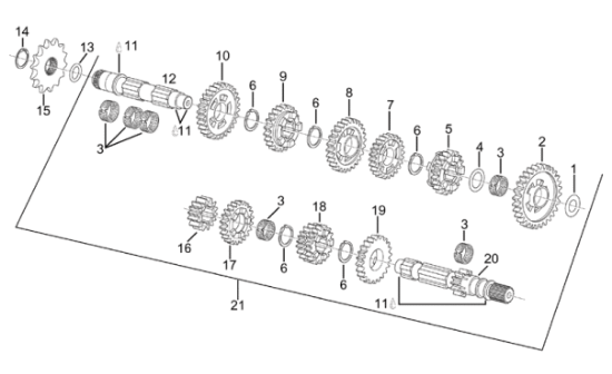 Εικόνα της ΓΡΑΝΑΖΙ ΤΑΧ RS/RX 125  Z=21-AP0634130