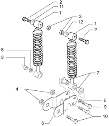 Εικόνα της ΑΜΟΡΤΙΣΕΡ ΠΙΣΩ Χ9 125<>250-EVO-56231R