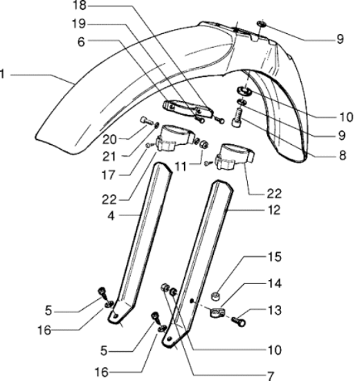 Εικόνα της ΒΙΔΑ ΜΟΥΤΣΟΥΝΑΣ VESPA P200E 4,2x22 mm-015735