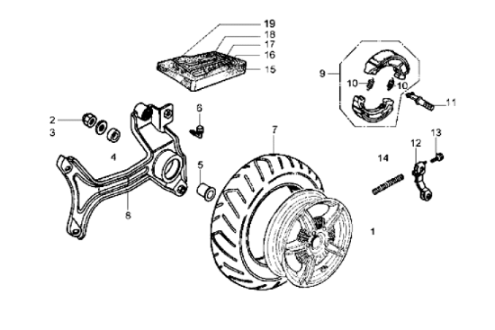 Εικόνα της ΡΟΥΛΕΜΑΝ ΨΑΛΙΔΙΟΥ GP800-ΠΙΣΩ ΤΡΟΧ HEX GT-597038