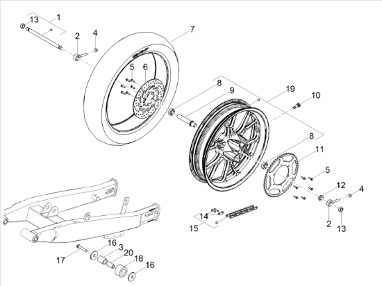 Εικόνα της ΔΙΣΚΟΦΡΕΝΟ ΠΙΣΩ DERBI GPR125 09-866115