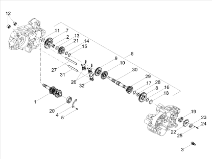 Εικόνα της ΑΞΟΝΑΣ ΔΕΥΤΕΡ DERBI SENDA 50-GPR-SX-RX50-847159