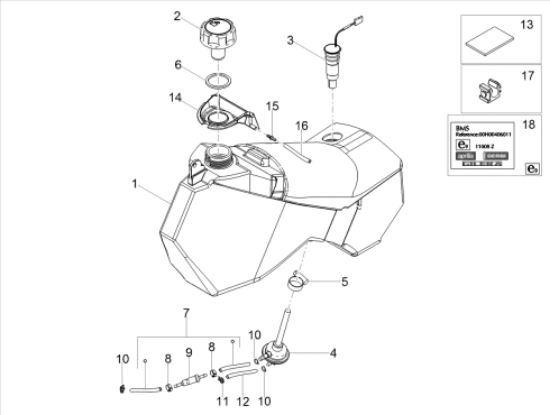 Εικόνα της ΤΑΠΑ ΒΕΝΖΙΝΗΣ DIESIS 50-100-SMT-RCR-00G00401131