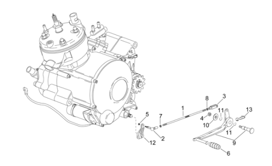 Εικόνα της ΛΑΣΤΙΧΑΚΙ ΛΕΒΙΕ ΤΑΧ APRILIA-MOTO GUZZI-AP8120912