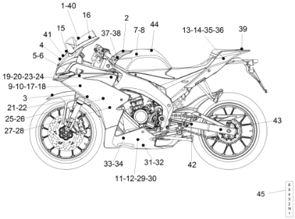 Εικόνα της ΑΥΤ/ΤΟ RS 125 ΣΠΟΙΛΕΡ DELLORTO ΑΡΙΣΤ-B043707