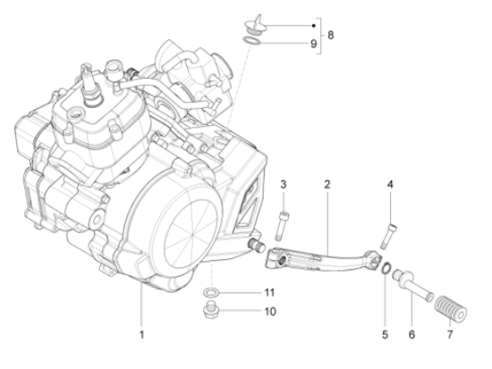 Εικόνα της ΛΑΣΤΙΧΑΚΙ ΛΕΒΙΕ ΤΑΧ APRILIA-MOTO GUZZI-AP8120912