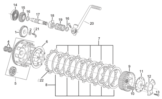 Εικόνα της ΔΙΣΚΑΚΙ ΚΑΜΠΑΝΑΣ ΕΞ RS/RX/MX 125-AP0259165