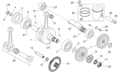 Εικόνα της ΓΡΑΝΑΖΙ ΑΝΤΙΒΑΡΟΥ RS-RX 125  Z=27-AP0234431