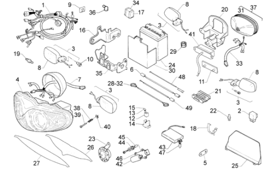 Εικόνα της ΚΛΙΠΣ SR50/SPORT CITY 125-200-250-AP8202449