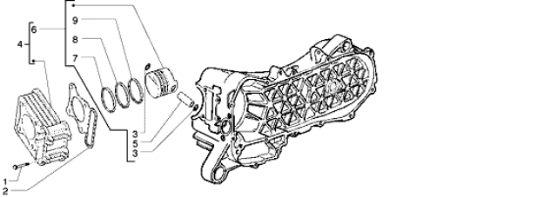 Εικόνα της ΚΥΛΙΝΔΡΟΣ SCOOTER 100 CC 4T-849055