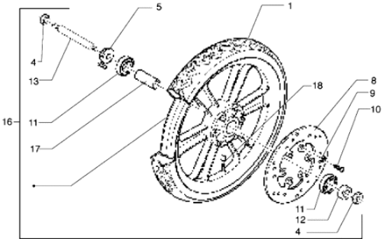 Εικόνα της ΑΠΟΣΤΑΤΗΣ ΜΠΡ ΤΡΟΧΟΥ LIBERTY 50 2T / 125-464654