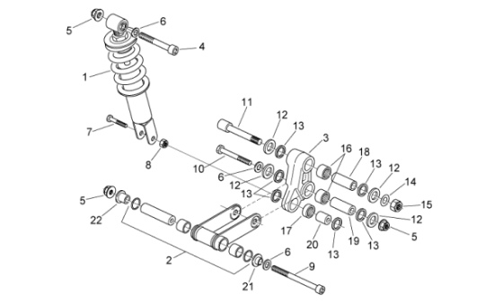 Εικόνα της ΡΟΔΕΛΑ ΒΑΣΗΣ ΑΜΟΡΤΙΣΕΡ RS 125 95-10-AP8120485