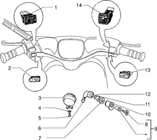 Εικόνα της ΔΙΑΚΟΠΤΗΣ ΦΩΤΩΝ SCOOTER-ΑΡΕ 50-294370