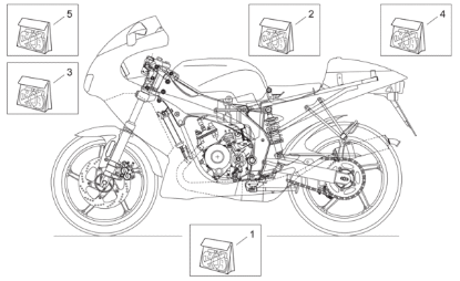 Εικόνα της ΑΥΤ/ΤΑ ΣΕΤ ΚΑΡΙΝΑΣ RS 125 APRILIA BLACK-AP8166650