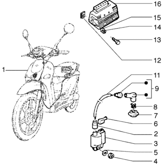 Εικόνα της ΣΤΑΘΕΡΟΠΟΙΗΤΗΣ LIB 50 2T-VESPA LX 50 4-832637