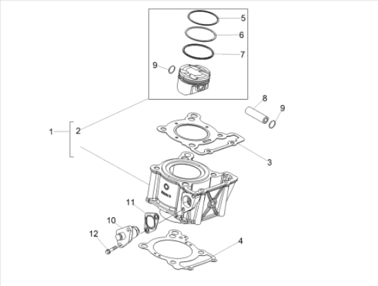 Εικόνα της ΦΛΑΝΤΖΑ ΒΑΣΗΣ ΚΥΛΙΝΔΡ DERBI GPR 125 SP04-CM278202