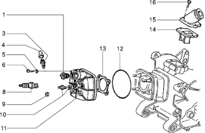 Εικόνα της ΚΕΦΑΛΗ ΚΥΛΙΝΔΡΟΥ SCOOTER 50 2T ΥΓΡ 7/99>-8264906